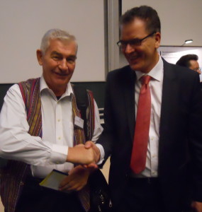 Fr Shay with Dr Gerd Müller, Federal Minister of Economic Cooperation and Development.