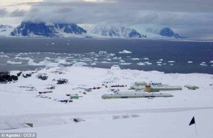 Work: Rouen was based at the Rothera Research Station, where he was a highly skilled lab manager credit: DailyMail.co.uk