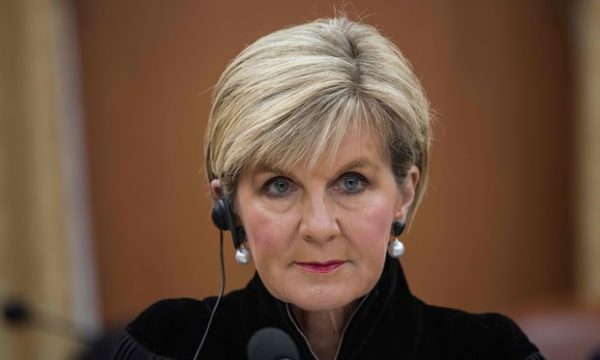 Foreign minister Julie Bishop launched Australia’s bid for position on United Nations human rights council. Photograph: Ed Jones/AFP/Getty Images