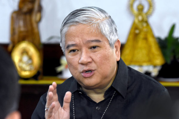 REVGOV TALKS. Lingayen-Dagupan Archbishop Socrates Villegas says in a Rappler Talk interview on December 1, 2017, that the Philippines does not need a revolutionary government. Photo by Angie de Silva/Rappler